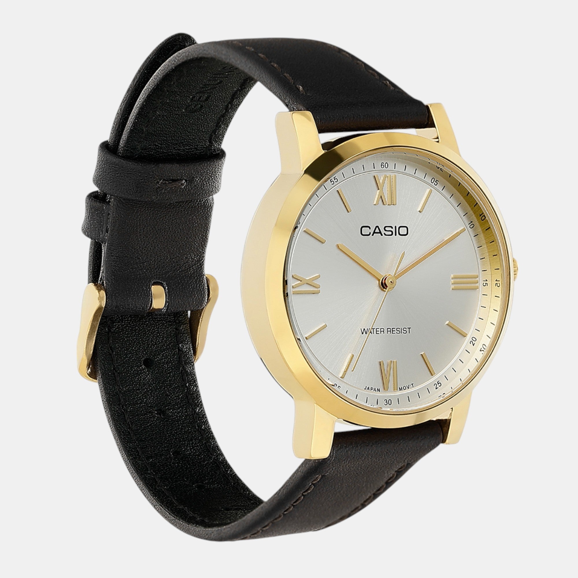 Enticer Women Quartz Silver Dial Analog Leather Watch A2161