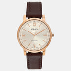 Enticer Women Quartz Silver Dial Analog Leather Watch A2163