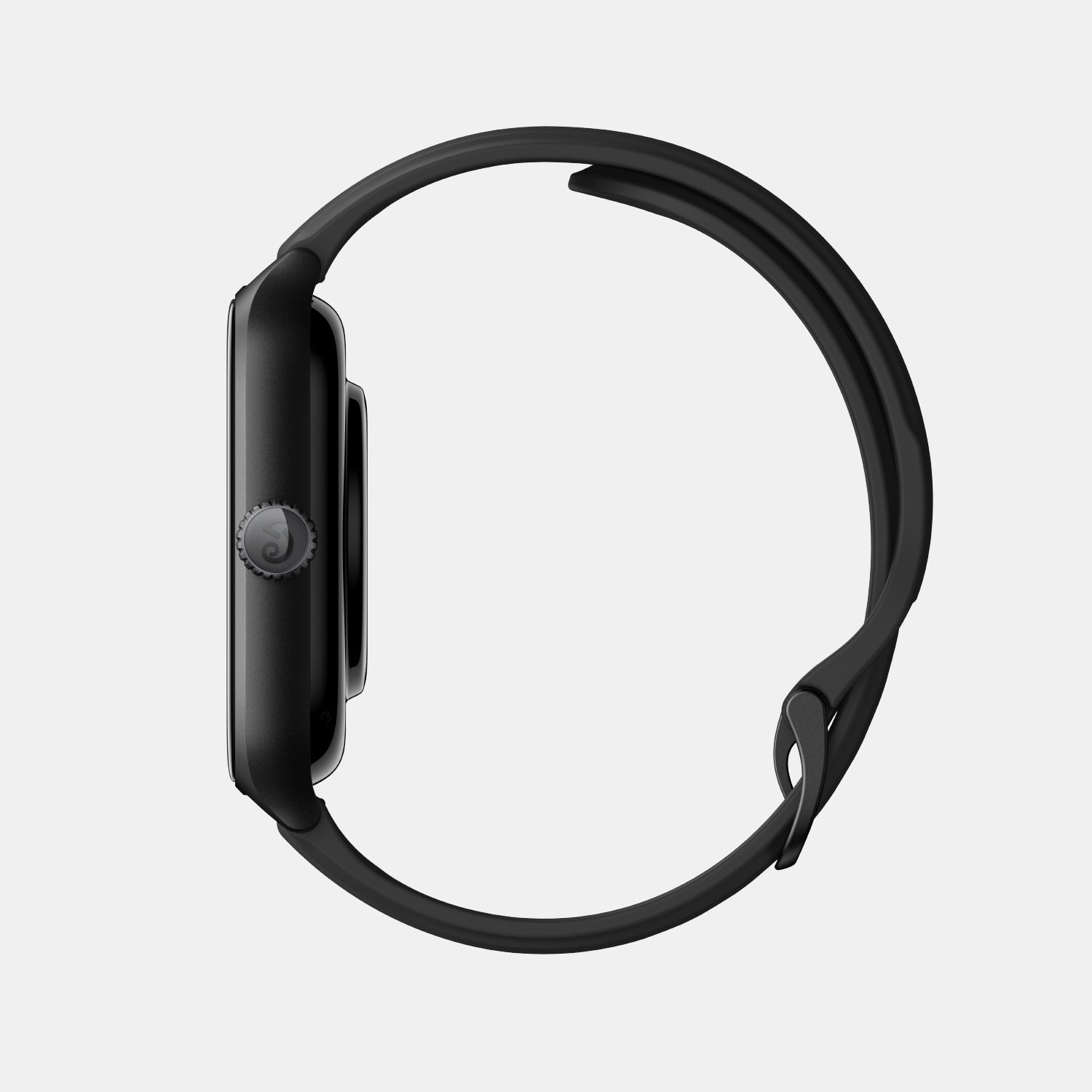 Unisex Processor Infinite Black Dial Amoled Silicone Watch GTS 4 BLACK