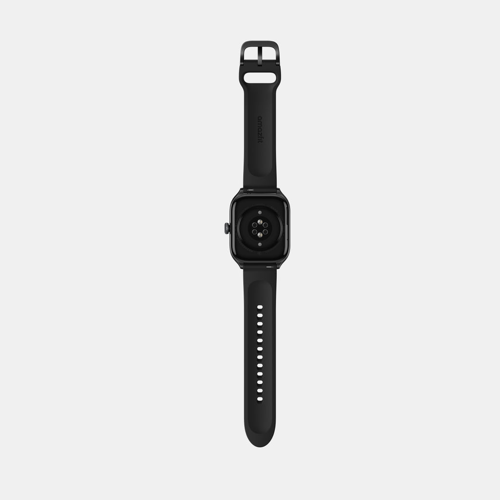 Unisex Processor Infinite Black Dial Amoled Silicone Watch GTS 4 BLACK