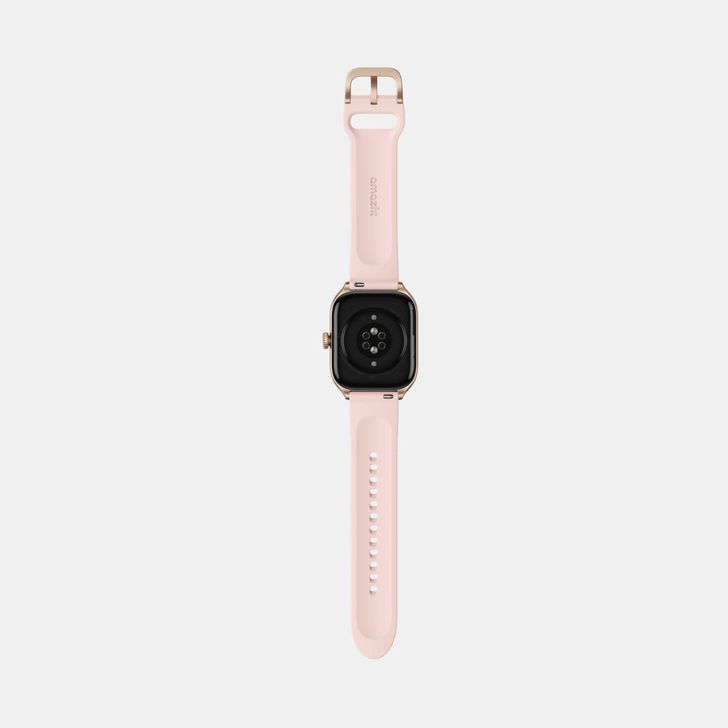Unisex Processor Rosebud Pink Dial Amoled Silicone Watch GTS 4 PINK