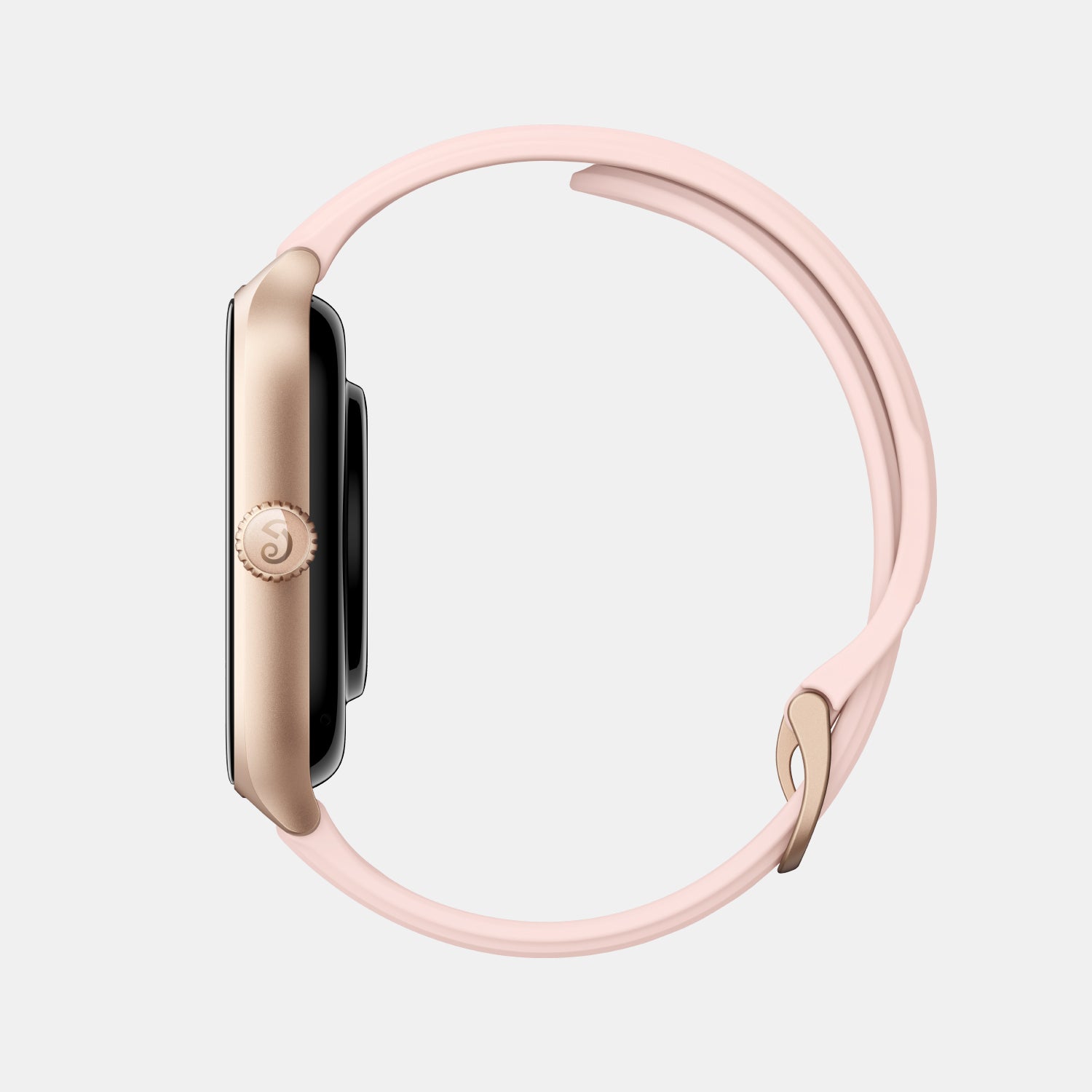 Unisex Processor Rosebud Pink Dial Amoled Silicone Watch GTS 4 PINK