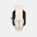 Unisex Processor Misty White Dial Amoled Silicone Watch GTS 4 WHITE