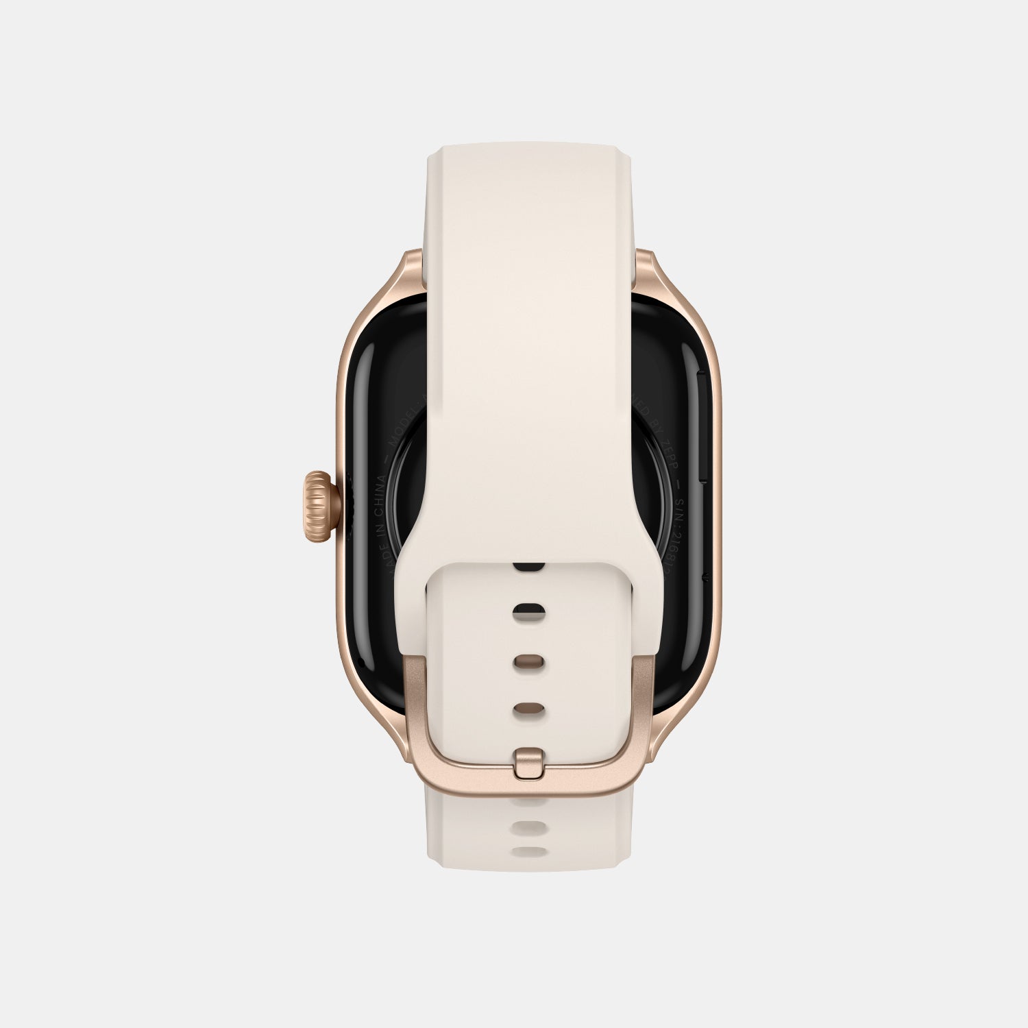 Unisex Processor Misty White Dial Amoled Silicone Watch GTS 4 WHITE