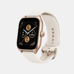 Unisex Processor Misty White Dial Amoled Silicone Watch GTS 4 WHITE