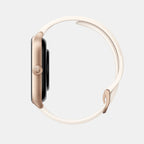 Unisex Processor Misty White Dial Amoled Silicone Watch GTS 4 WHITE