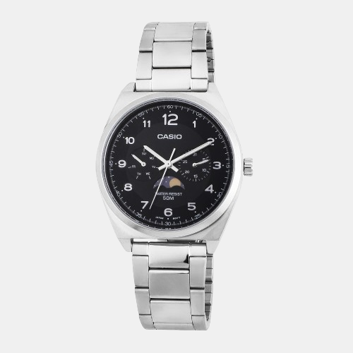 Casio Round Black Chronograph watch