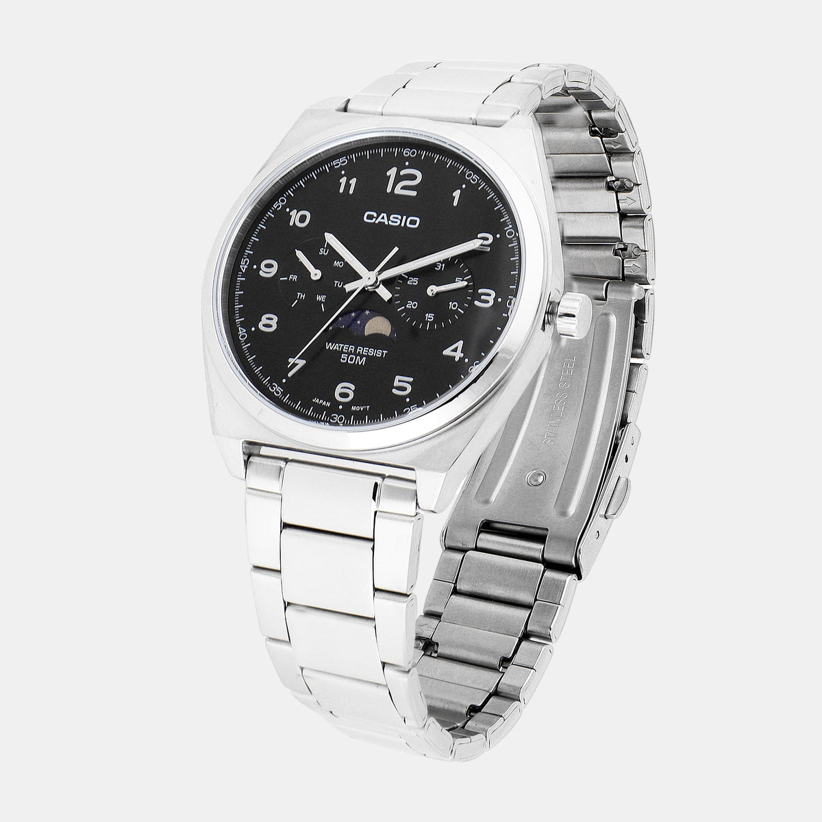 Casio Men Round Black watch