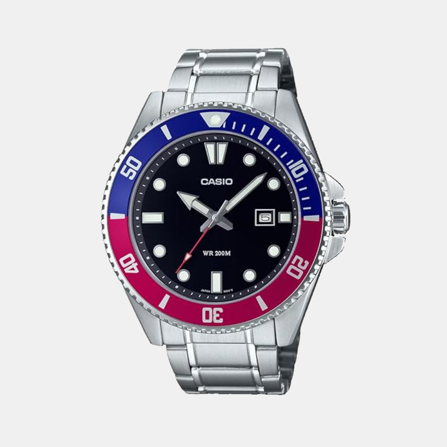 Enticer Men Quartz Black Dial Analog Stainless Steel Watch A2191