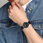 Enticer Men Quartz Black Dial Analog Resin Watch A2193