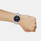 Enticer Men Quartz Black Dial Analog Stainless Steel Watch A2196