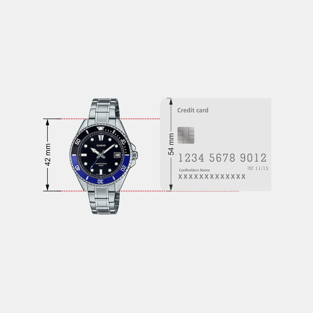 Enticer Men Quartz Black Dial Analog Stainless Steel Watch A2196