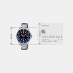 Enticer Men Quartz Black Dial Analog Stainless Steel Watch A2196