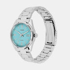 Enticer Men Quartz Turquoise Dial Analog Stainless Steel Watch A2225