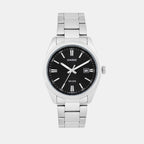 Enticer Men Quartz Black Dial Analog Stainless Steel Watch A2226