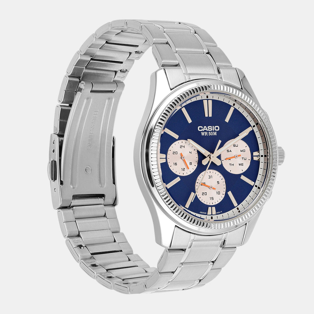 Casio Men Round Blue watch