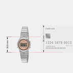 Vintage Unisex Quartz Pink Dial Digital Stainless Steel Watch A2231