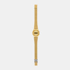 Vintage Women Quartz Gold Dial Digital Stainless Steel Watch A2233