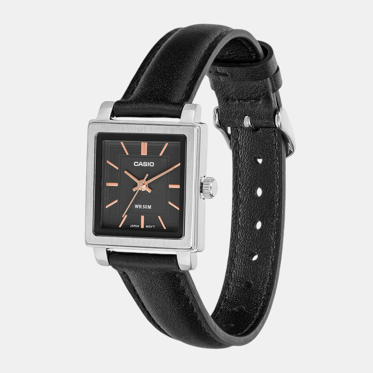 Enticer Women Quartz Black Dial Analog Leather Watch A2234