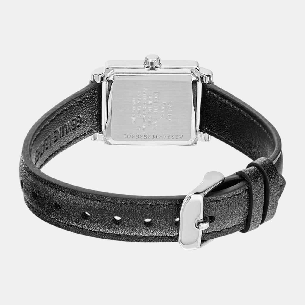 Enticer Women Quartz Black Dial Analog Leather Watch A2234