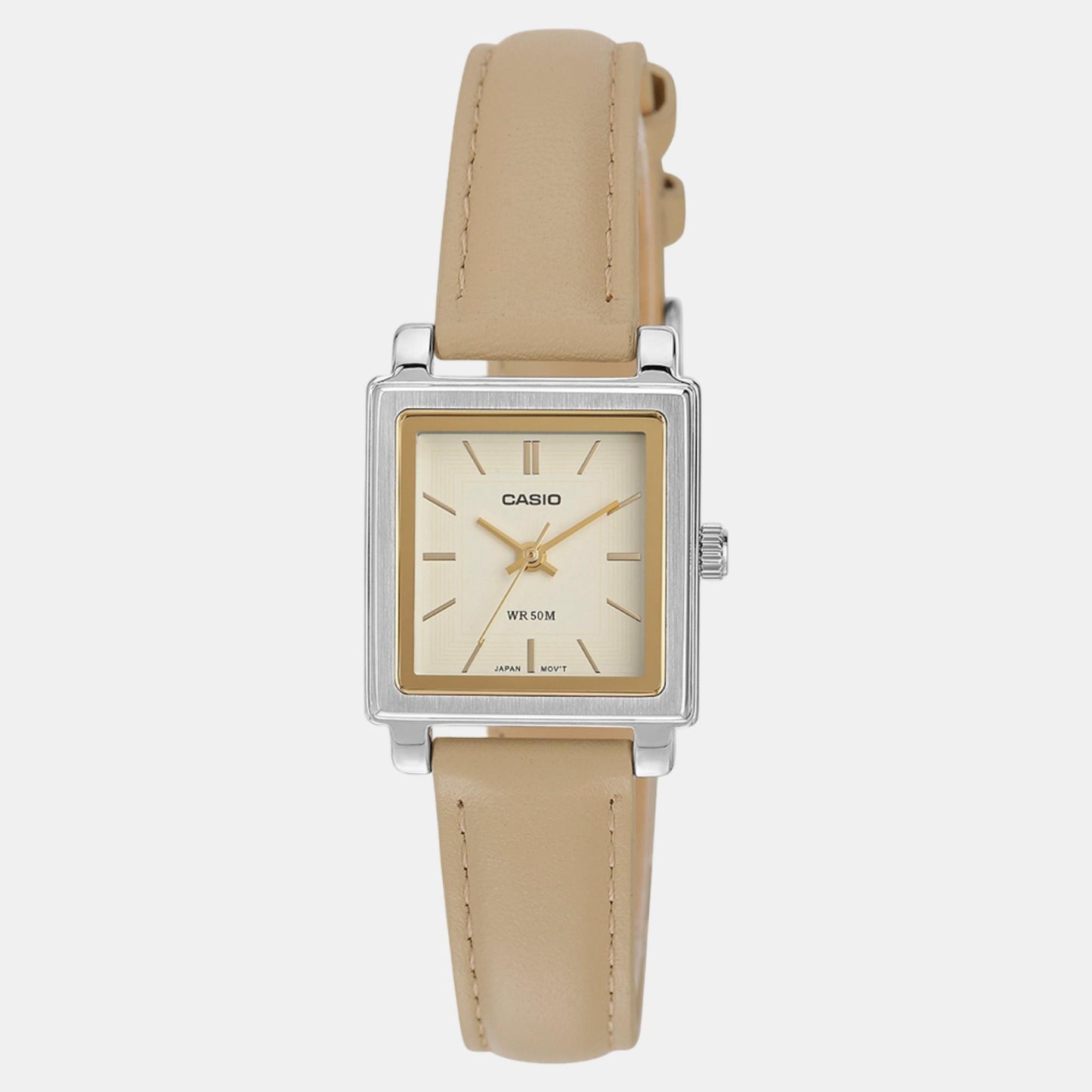 Enticer Women Quartz Beige Dial Analog Leather Watch A2235