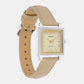 Enticer Women Quartz Beige Dial Analog Leather Watch A2235