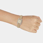 Enticer Women Quartz Beige Dial Analog Leather Watch A2235