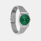 Enticer Men Quartz Green Dial Analog Stainless Steel Watch A2236