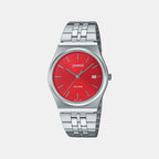 Enticer Men Quartz Red Dial Analog Stainless Steel Watch A2237