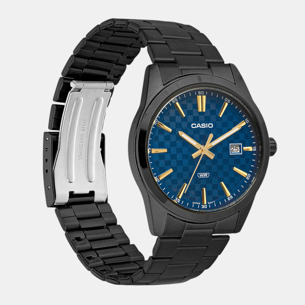 Enticer Men Quartz Blue Dial Analog Stainless Steel Watch A2239