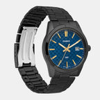 Enticer Men Quartz Blue Dial Analog Stainless Steel Watch A2239