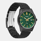 Enticer Men Quartz Green Dial Analog Stainless Steel Watch A2240