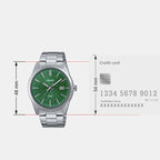Enticer Men Quartz Green Dial Analog Stainless Steel Watch A2243