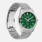 Enticer Men Quartz Green Dial Analog Stainless Steel Watch A2243