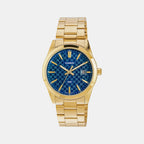 Enticer Men Quartz Blue Dial Analog Stainless Steel Watch A2245