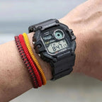 Youth Men Quartz Black Dial Digital Resin Watch A2247