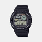 Youth Men Quartz Black Dial Digital Resin Watch A2247