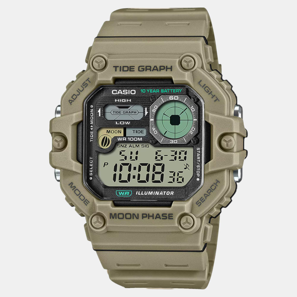 Youth Men Quartz Black Dial Digital Resin Watch A2248