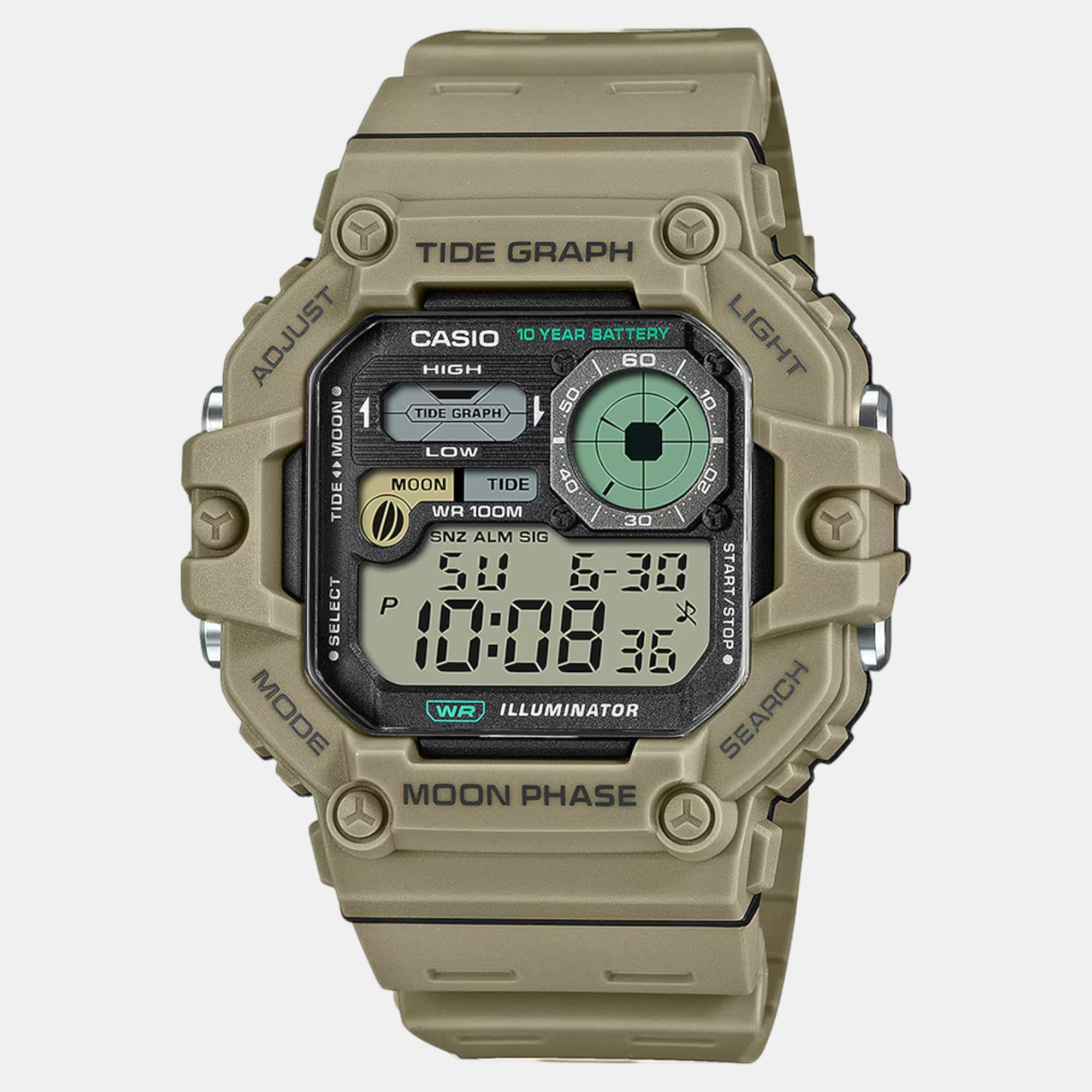 Youth Men Quartz Black Dial Digital Resin Watch A2248