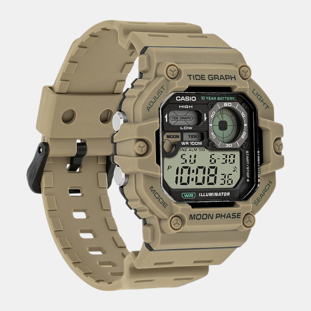 Youth Men Quartz Black Dial Digital Resin Watch A2248