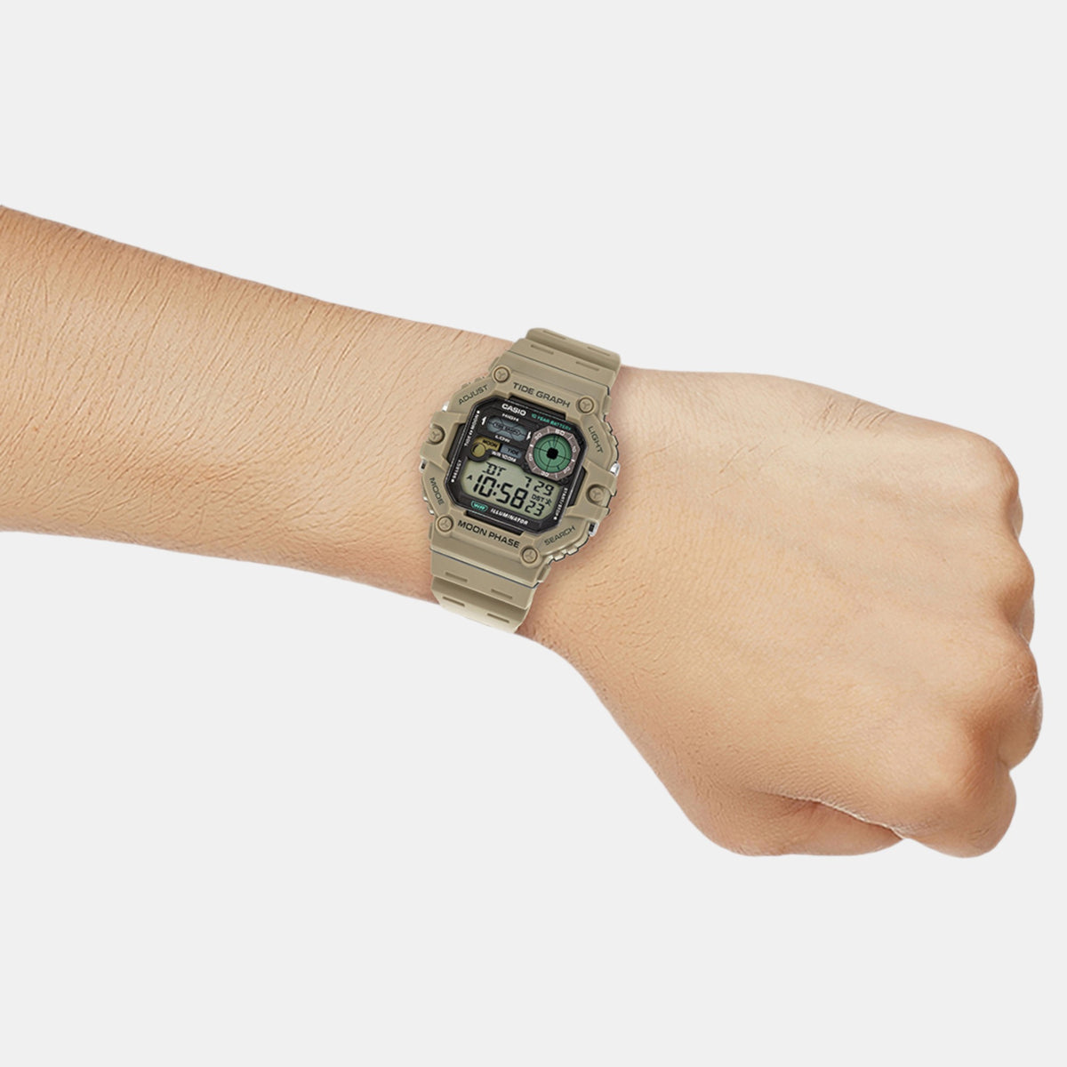 Youth Men Quartz Black Dial Digital Resin Watch A2248