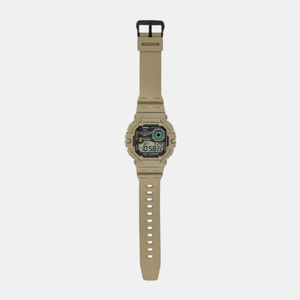 Youth Men Quartz Black Dial Digital Resin Watch A2248