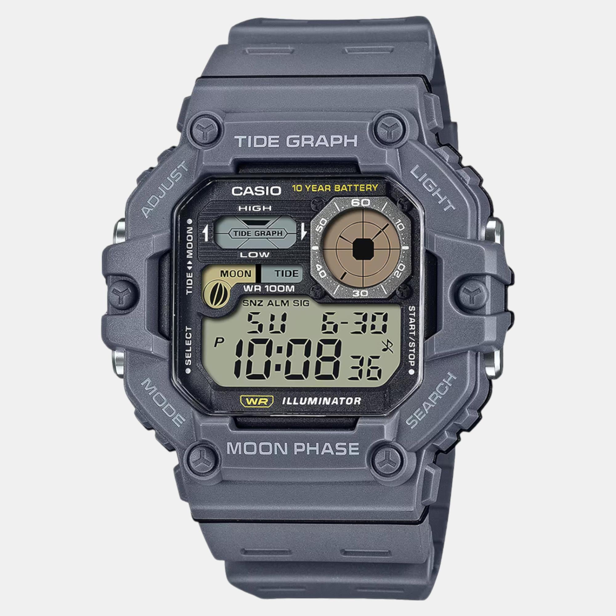 Youth Men Quartz Black Dial Digital Resin Watch A2249