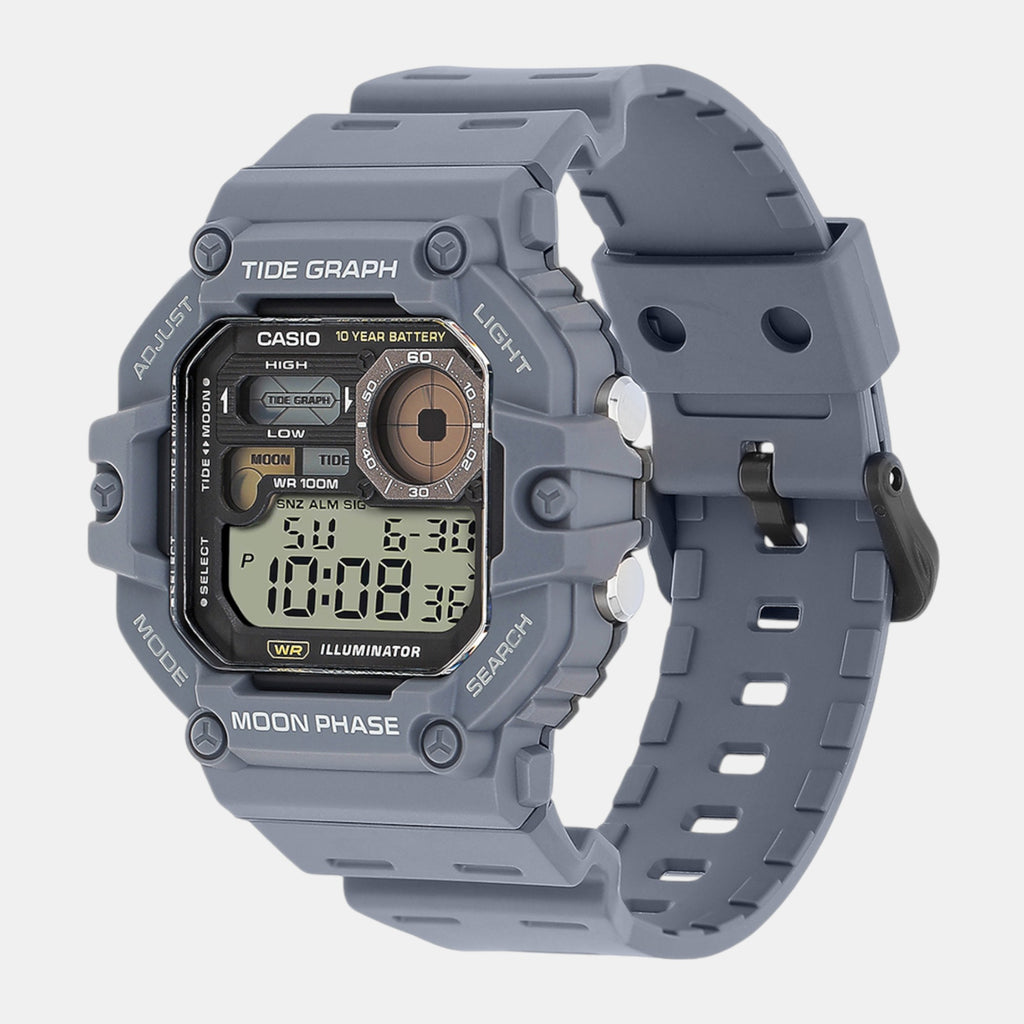 Youth Men Quartz Black Dial Digital Resin Watch A2249