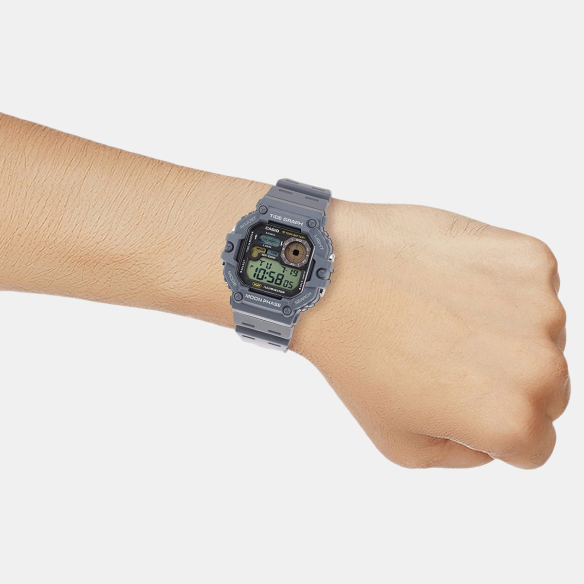 Youth Men Quartz Black Dial Digital Resin Watch A2249