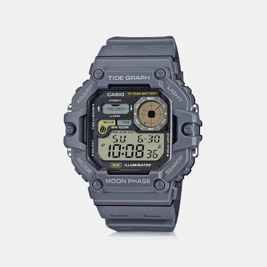 Youth Men Quartz Black Dial Digital Resin Watch A2249