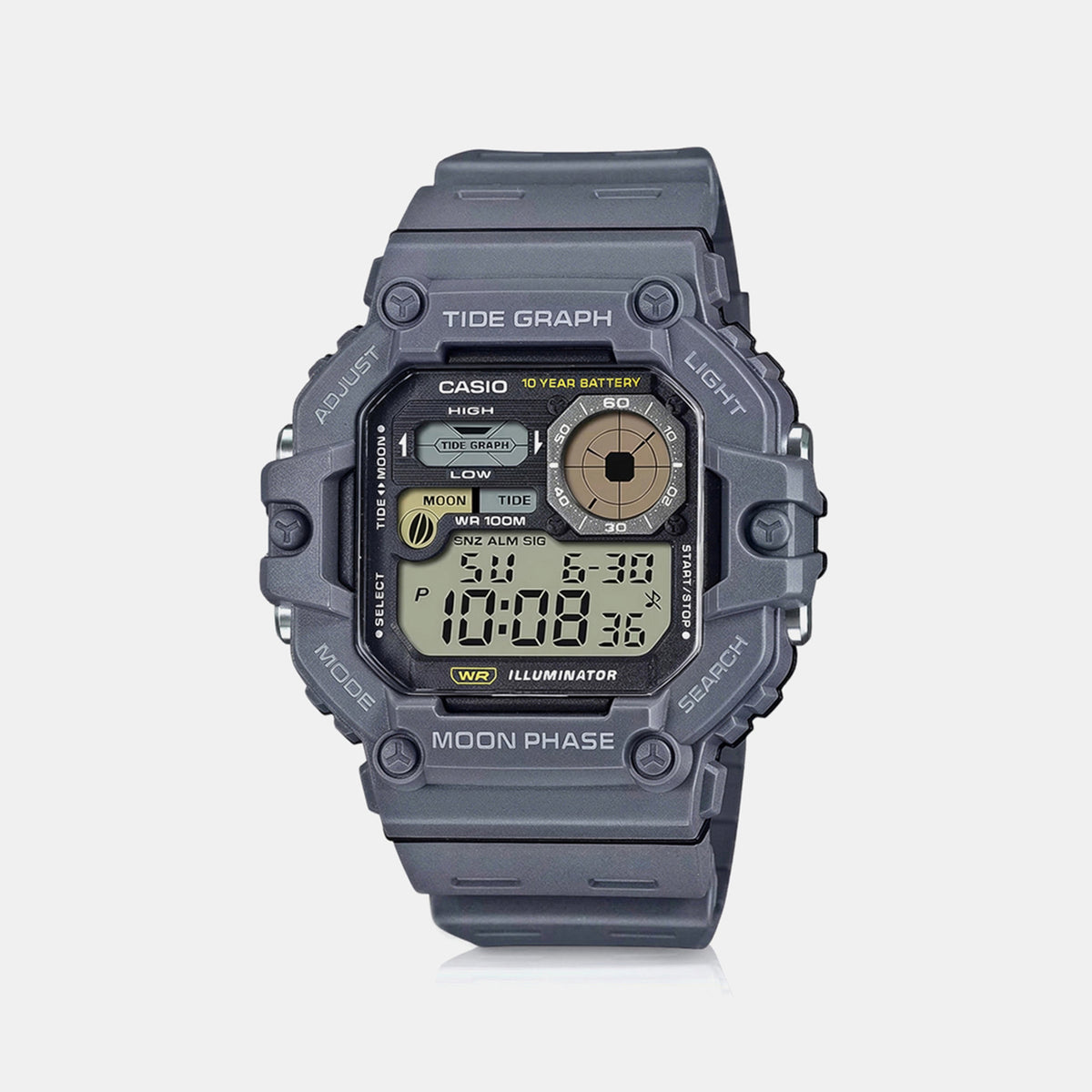 Youth Men Quartz Black Dial Digital Resin Watch A2249