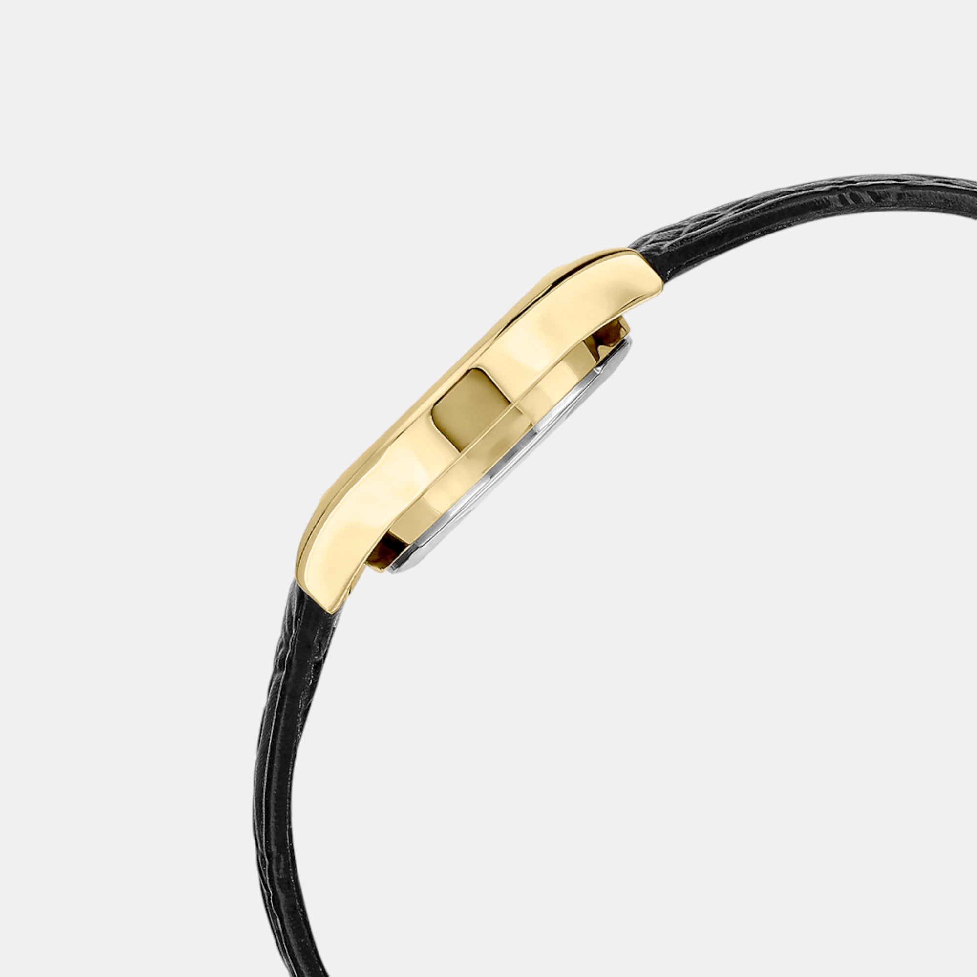 Enticer Women Quartz Gold Dial Analog Leather Watch A2264