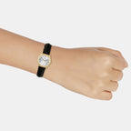 Enticer Women Quartz Gold Dial Analog Leather Watch A2264