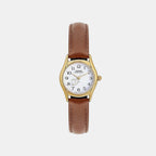 Enticer Women Quartz White Dial Analog Leather Watch A2268
